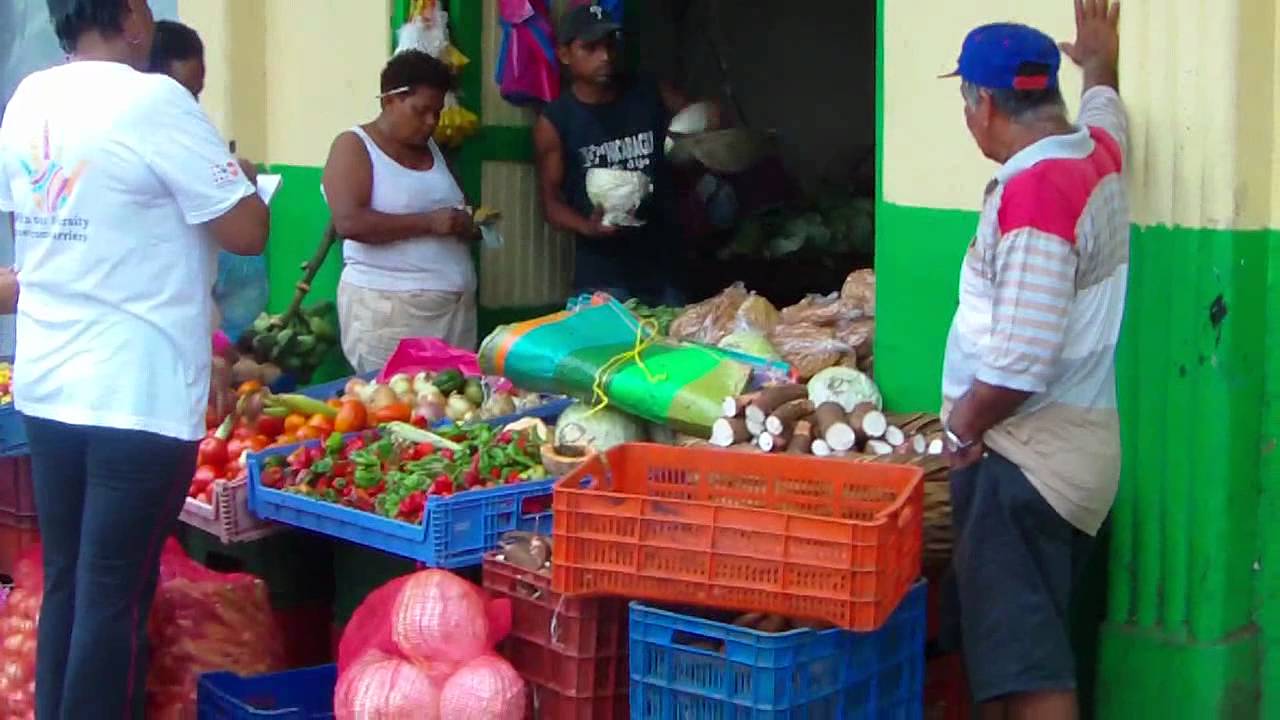 A walk through a street of markets in Bluefields, Nicaragua, 2011