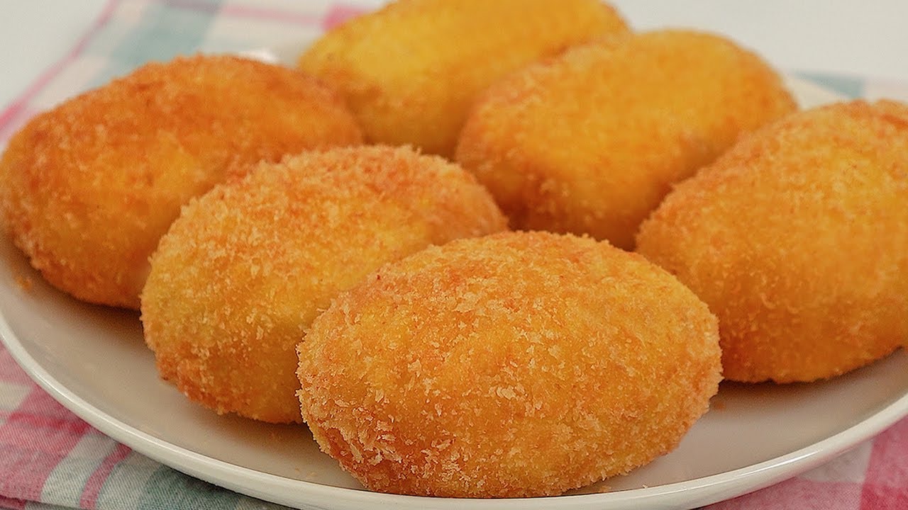 Рецепт кремовых крокетов (приготовление японской кухни) | Хрустящий и сливочный | Готовим АСМР