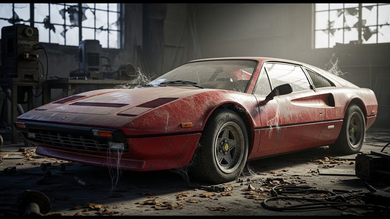 ASMR Car Restoration Full Rebuild of Ferrari 308 GTS 1980 from Abandoned Condition to Looking New