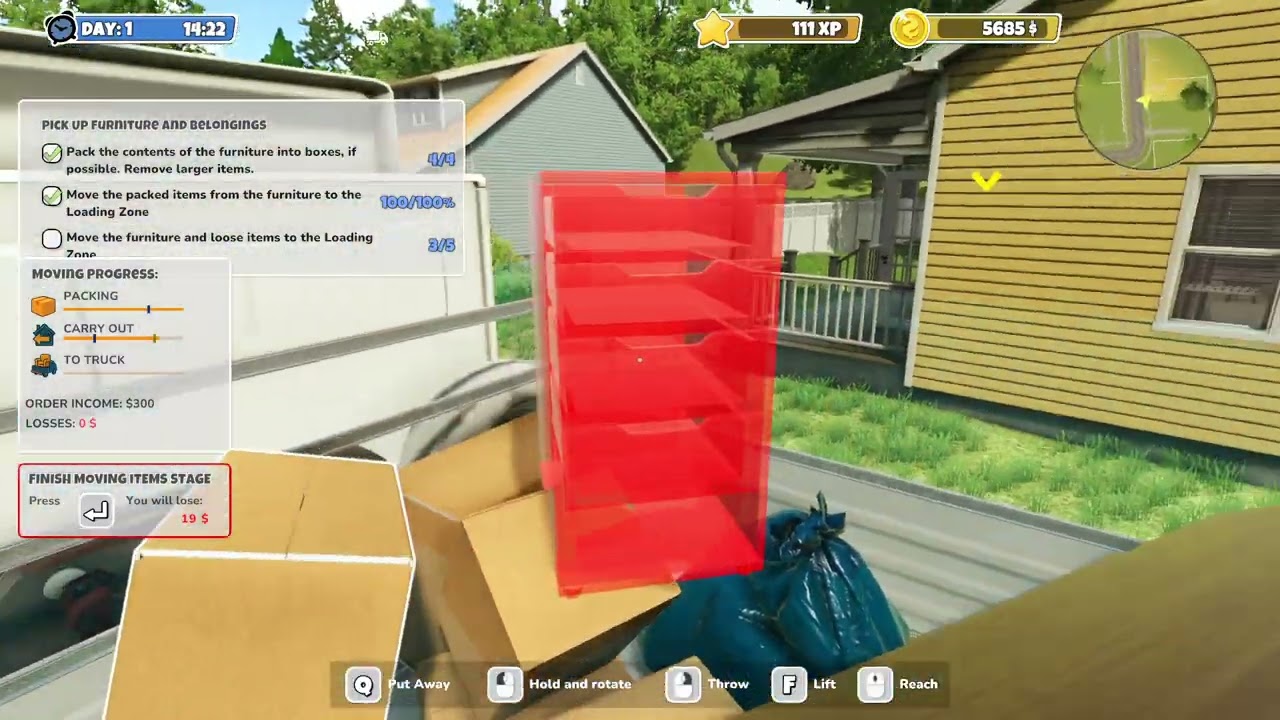 Moving Simulator Gameplay | House Moving Simulator Game