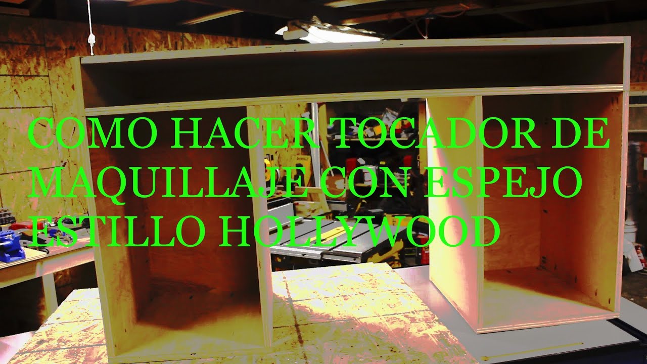 DIY TOCADOR DE MAQUILLAJE con luces primera parte