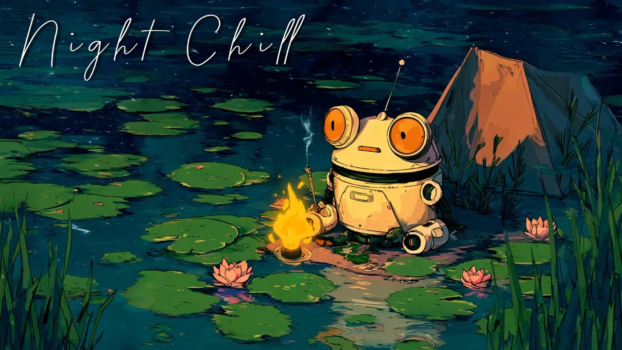 A tent, a fire, and endless calm  DreamBot Radio 🏕️ Chill Night Lofi Music for Study & Peace