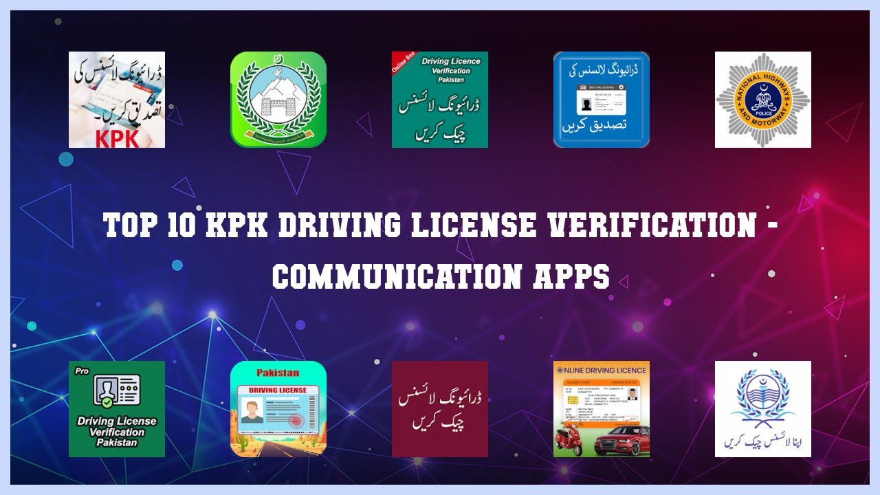 Top 10 Kpk Driving License Verification Android Apps