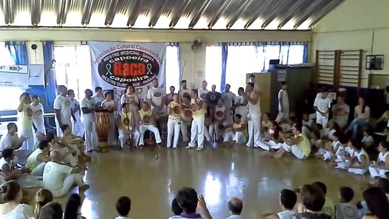 18° BATIZADO CAPOEIRA RAÇA MARINGÁ - PR BRASIL - MESTRE OURO VERDE - ABERTURA COM BERIMBAU SOLO