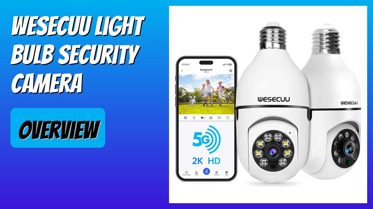 REVIEW (2026): WESECUU Light Bulb Security Camera. Features