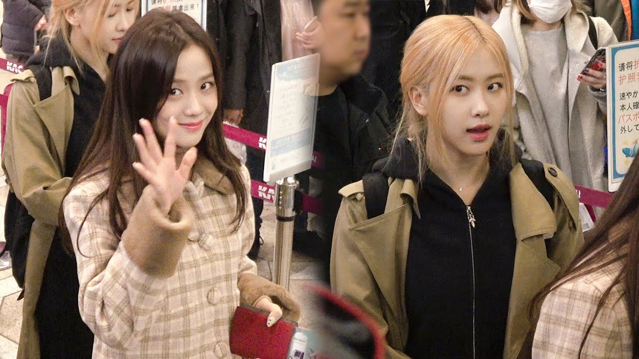 200103 블랙핑크(BLACKPINK) 지수 로제 출국 ‘Happy Birthday JISOO’｜김포공항 직캠 · 비몽