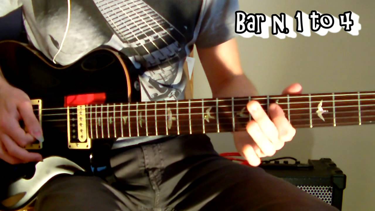 Electric Guitar Lesson-Rock Solo Richie Kotzen Style - Slow Example - For Med-Advanced Guitar Player