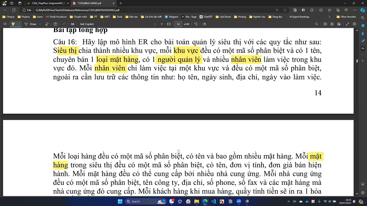 [Cơ sở dữ liệu]-20240729-Giải bài tập thiết kế Mô hình ER