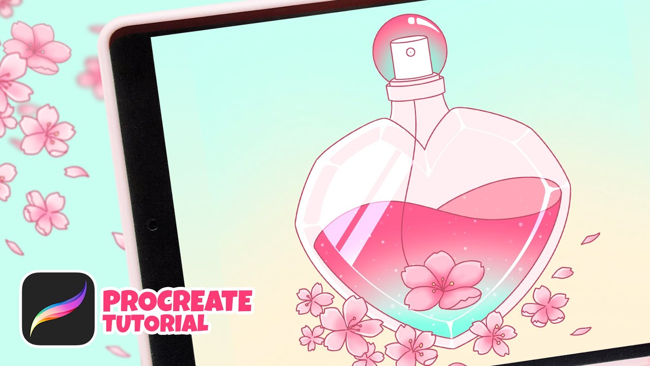 Procreate Tutorial | HOW TO DRAW SAKURA PERFUME