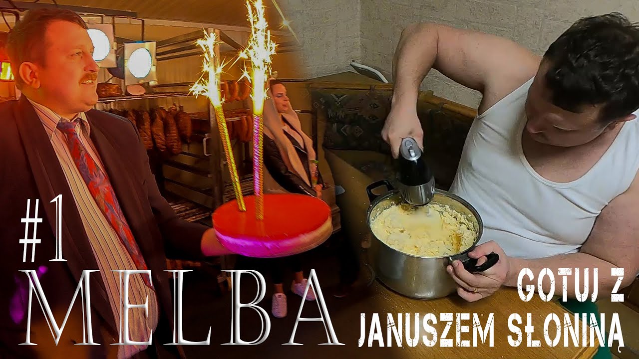 MELBA (deser? tort?) - Smak Dzieciństwa / #1 Gotuj Z Januszem Słoniną /(Tort na urodziny Gabrycha)