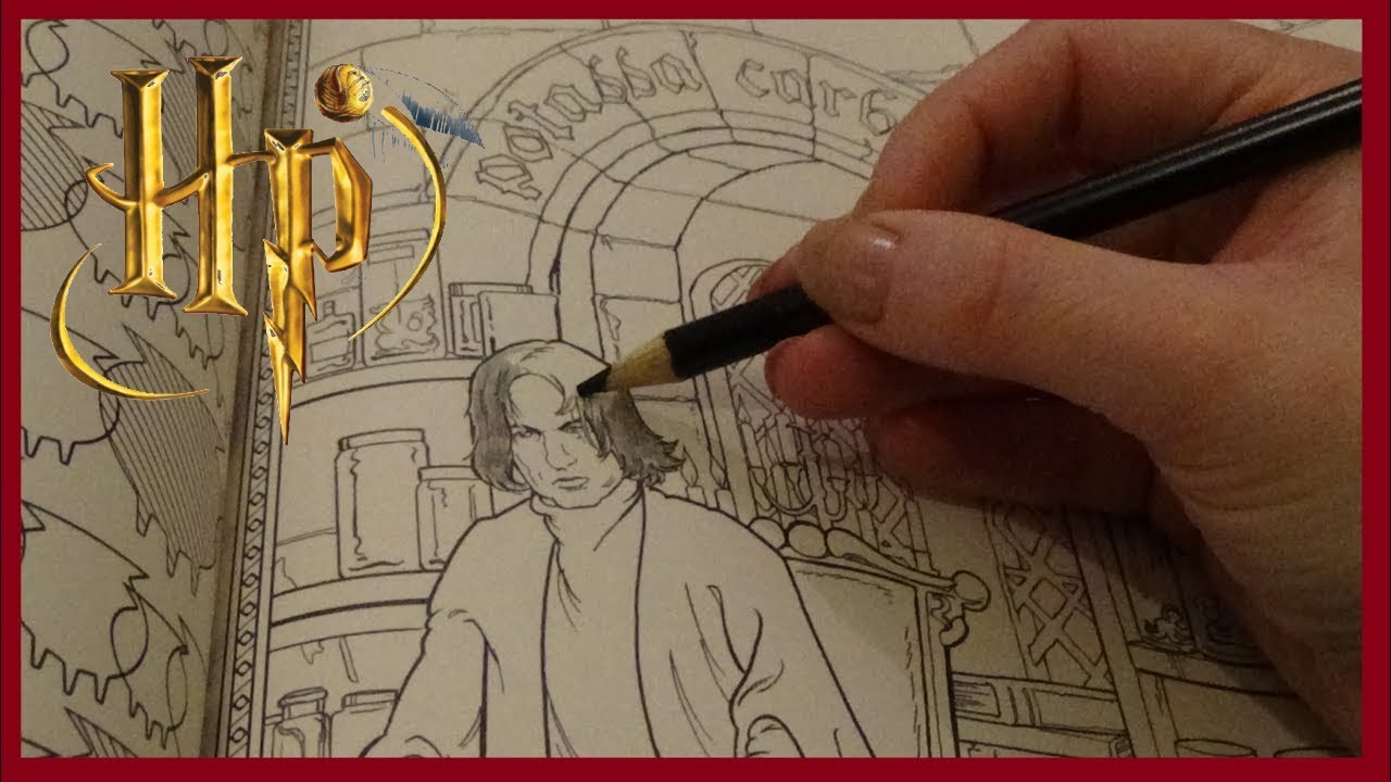 ASMR Harry Potter Colouring Book | Quiet Video for Relaxation and Help with Sleeping
