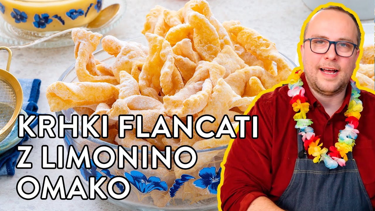 Krhki flancati z limonino omako 🍋🤡