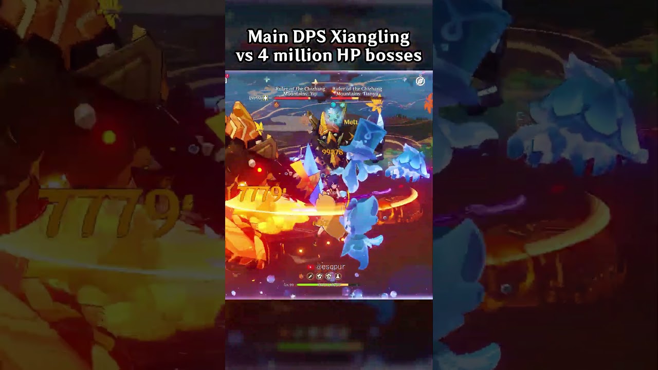 MAIN DPS XIANGLING VS 4 MILLION HP BOSSES