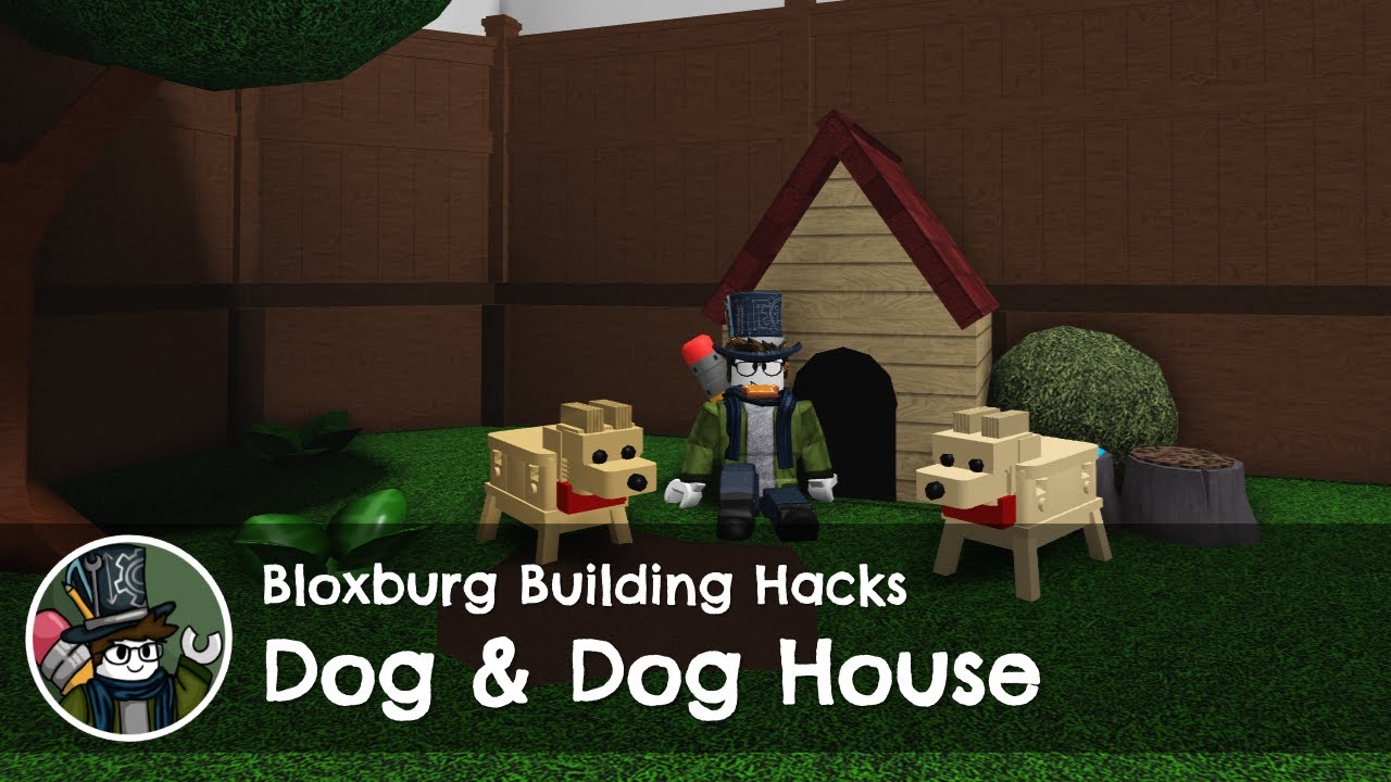 How to make a Cheap Dog & Dog House in Bloxburg - Building Hacks [Roblox]