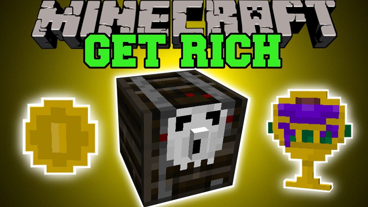 Minecraft: GET RICH (GOLDEN LOOT, GRAVEYARDS, EPIC CHESTS, & MORE!) Mod Showcase