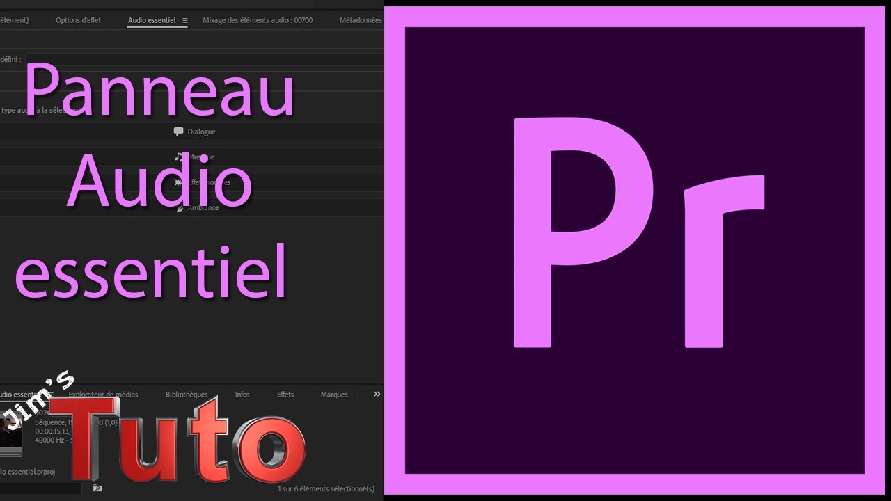 Premiere pro : Panneau audio essentiel