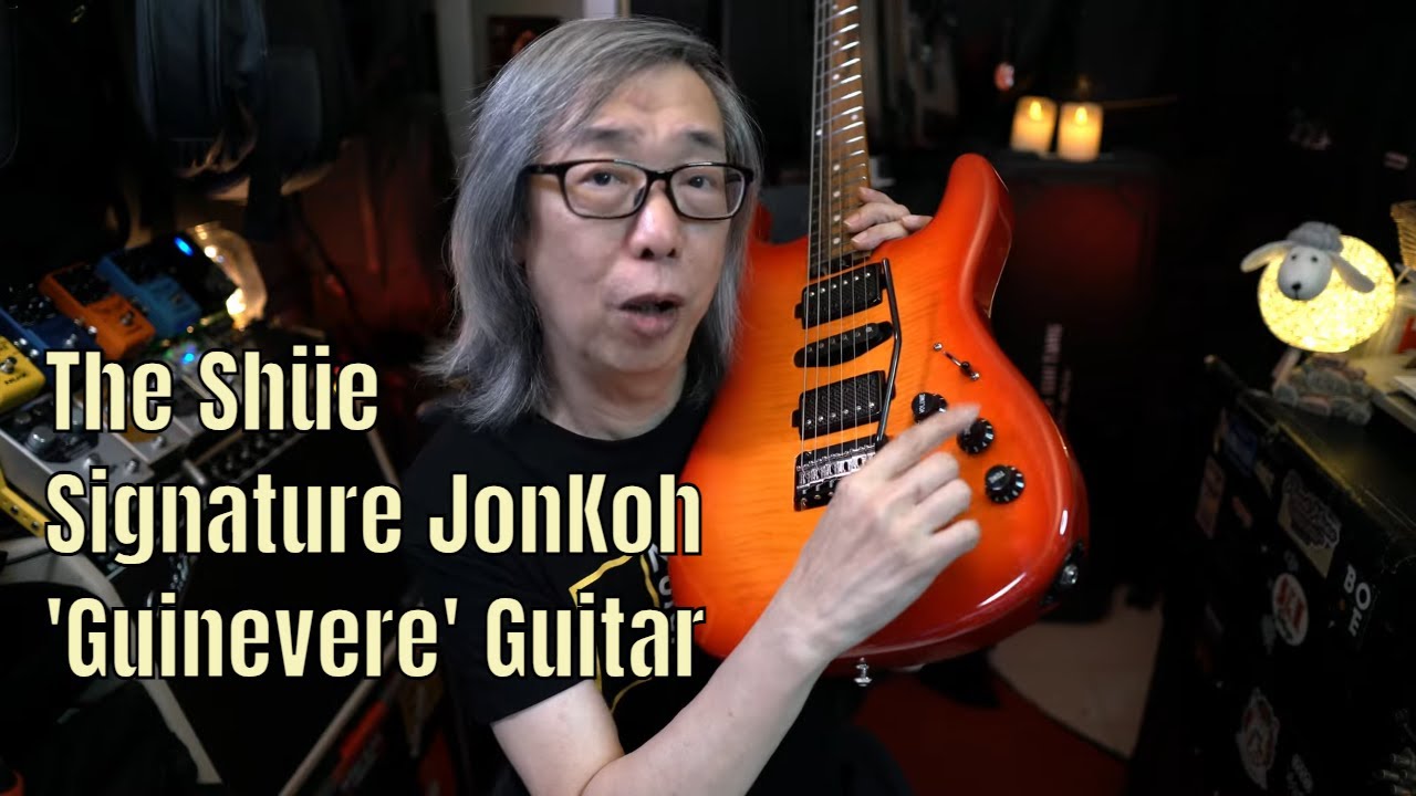My brand new touring Guitar!!!  The Shüe Signature JonKoh 'Guinevere' Guitar