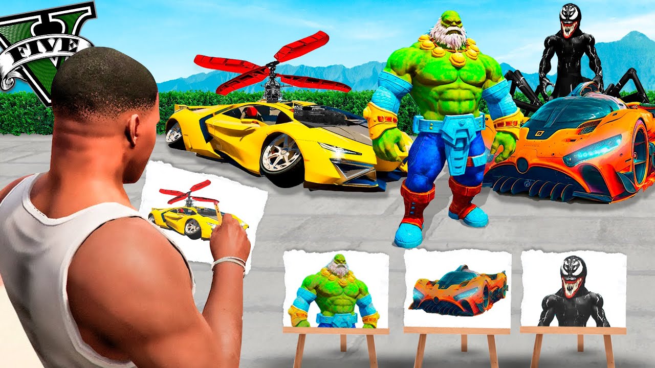 LO QUE DIBUJÉ SE HIZO REAL en GTA 5! (PELICULA)