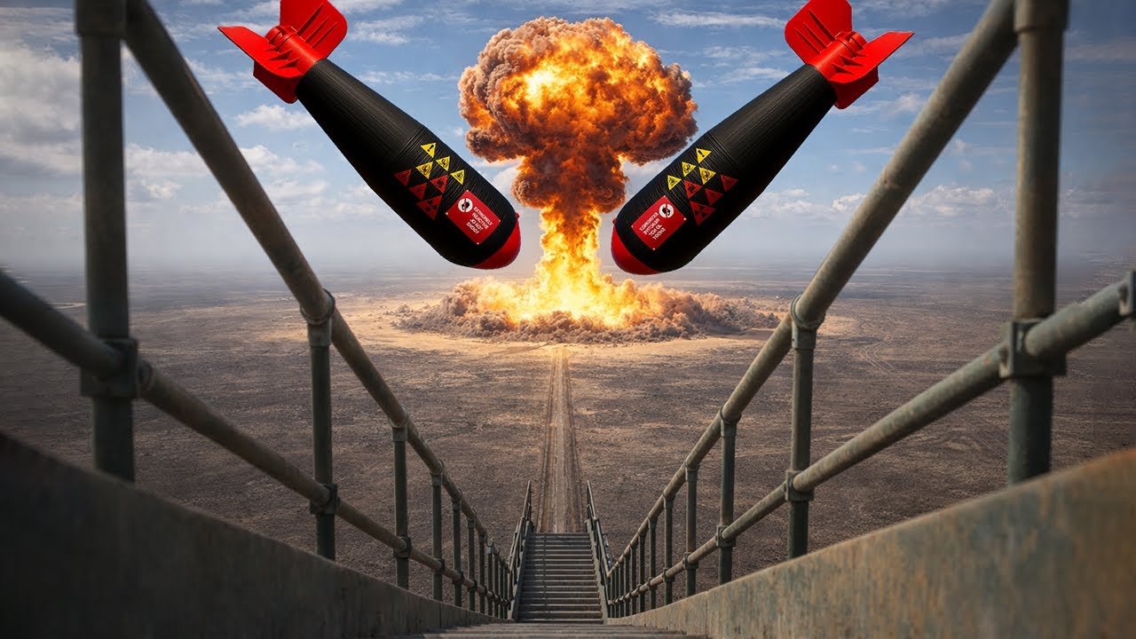 Garry's Mod Testing Nuclear Bombs on a Staircase | GMod  BOOM!