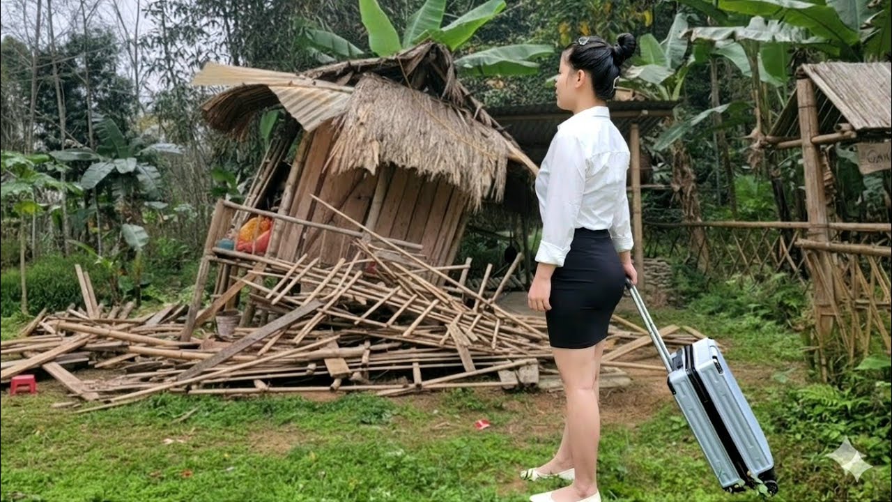 FULL VIDEO: The female CEO left the city for the woods to renovate her old, abandoned house