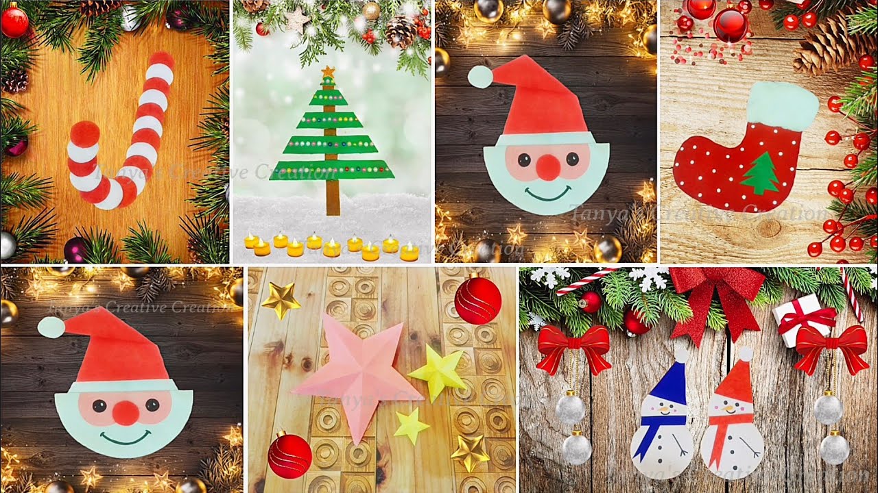 6 Simple DIY Christmas decoration ideas at home | DIY Christmas crafts for kids | Paper craft