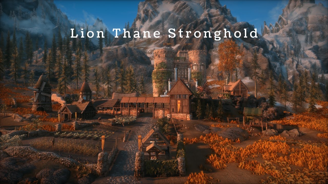 2024 Skyrim Home Mod Lion Thane Stronghold for PC= 16 Voiced NPCs, Room for 10 Followers and 6 Kids!