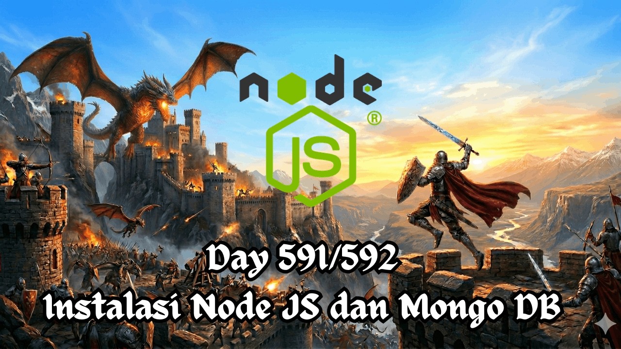 Day 591/592 | Instalasi Node JS dan Mongo DB