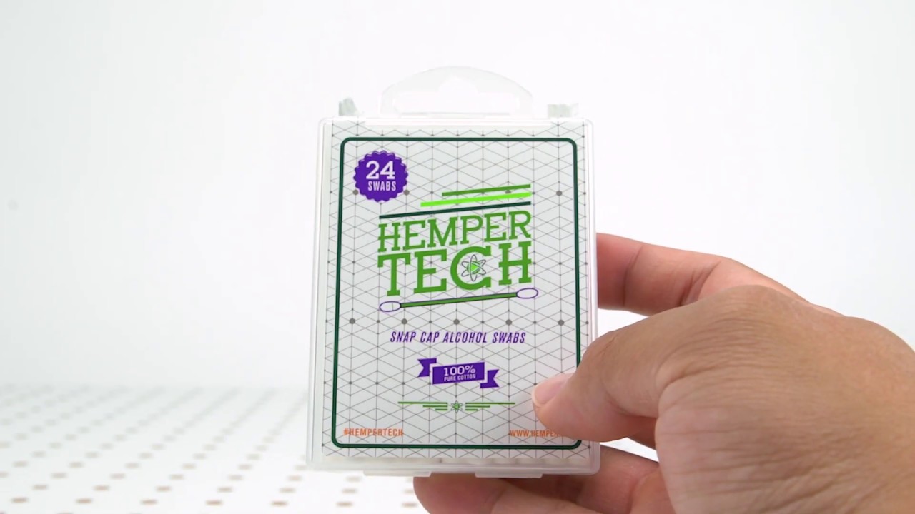 HEMPER TECH: Snap Cap Alcohol Swabs Product Feature