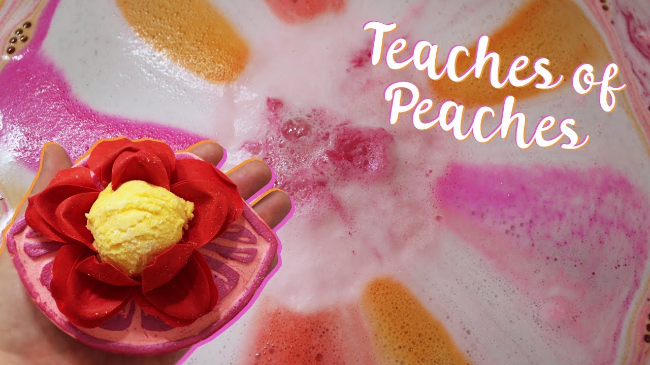 Amazing Bath Bomb Demo - Teaches of Peaches by Rock+Oil