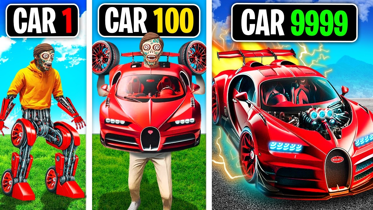 Human To SUPER BUGATTI in GTA!