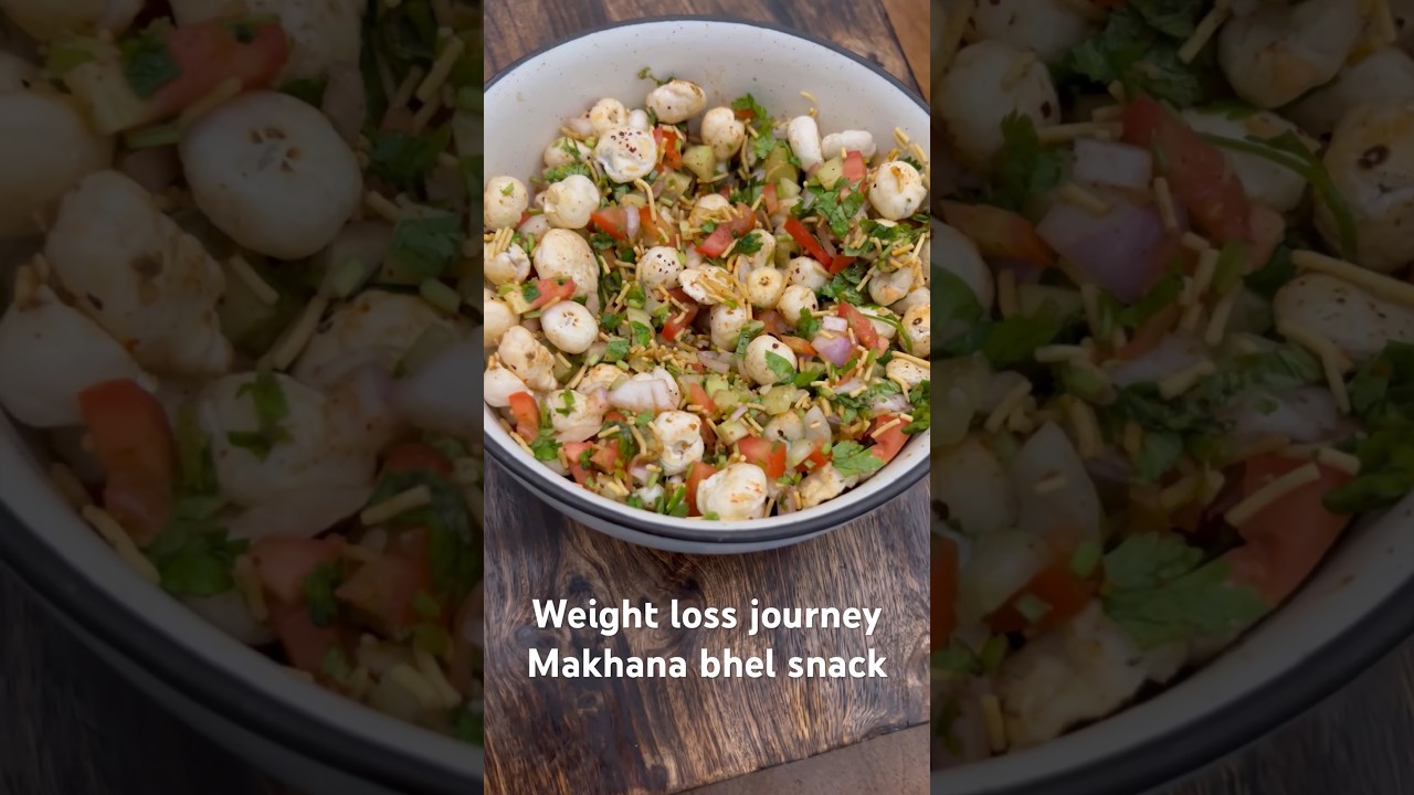 Weight loss snack recipe- Makhana Bhel (Hindi Video)