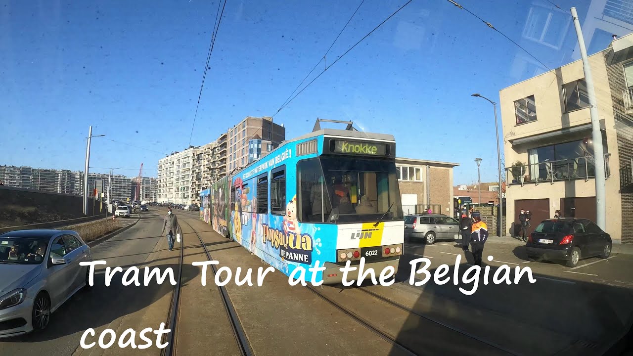 Driving Tour From Blankenberge To Ostend At The Belgian Coast- Kusttram trajectاوستندالساحل البلجيكي