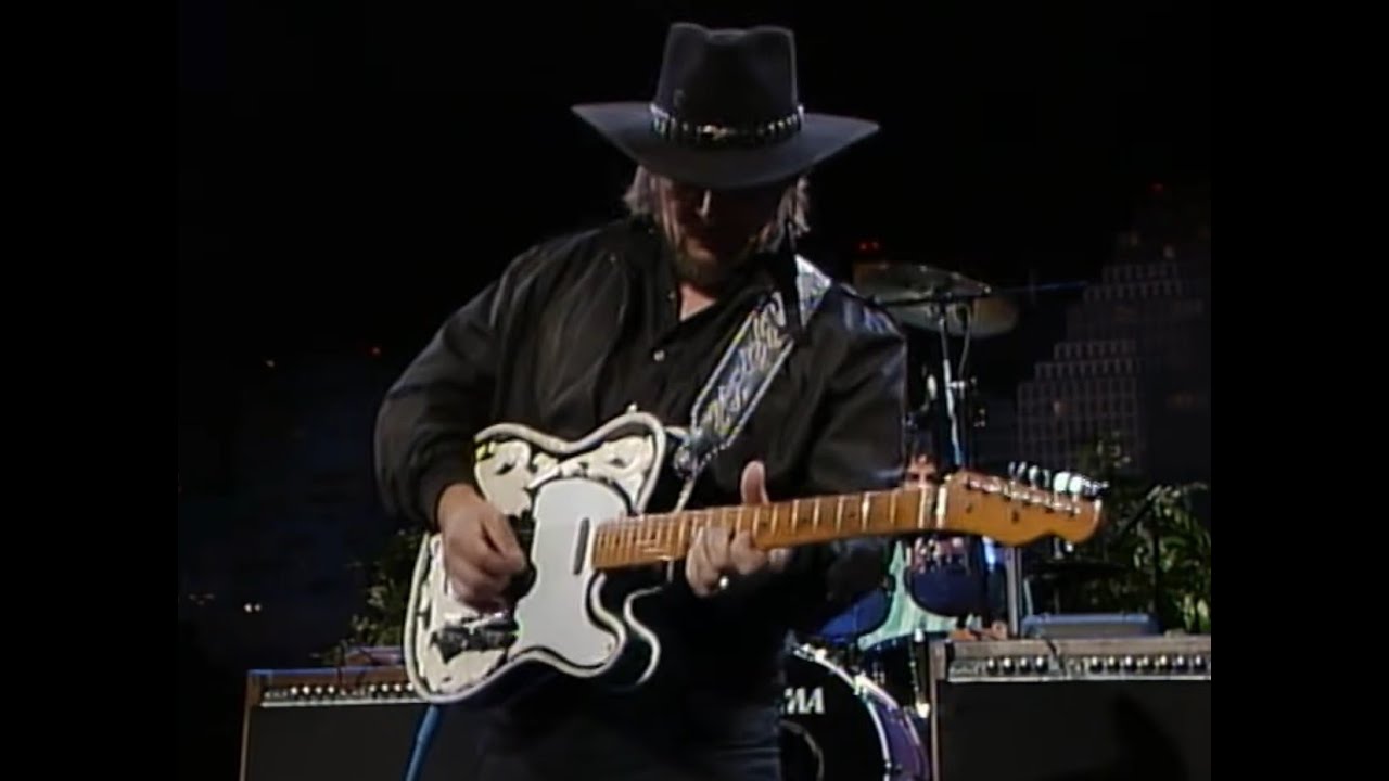 Waylon Jennings guitar solos compilation