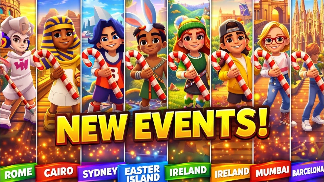 Subway Surfers 2026 New Events! Rome Cairo Sydney Easter Ireland Mumbai Barcelona Rio