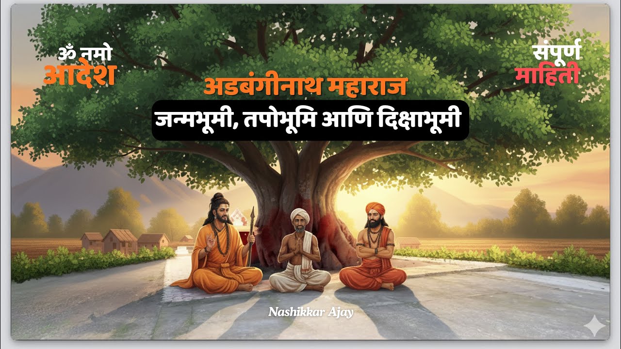 ॐ नमो आदेश 🚩| अडबंगीनाथ जन्मभूमी, तपोभूमी व दीक्षाभूमी धामोरी यात्रा | Navnath Sampradaya