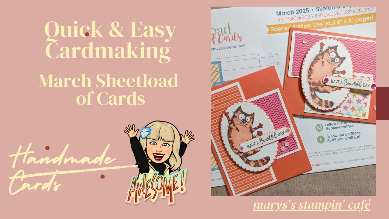Quick and Easy Cardmaking Monday with March Sheetload of Cards #suysmar2025
