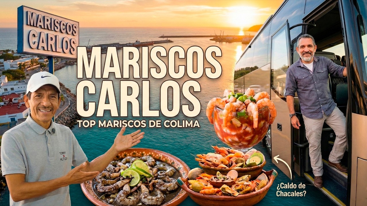 UNO DE LOS MEJORES MARISCOS DE COLIMA: Visitamos Mariscos Carlos en Manzanillo 🦐 | Colima Sabe