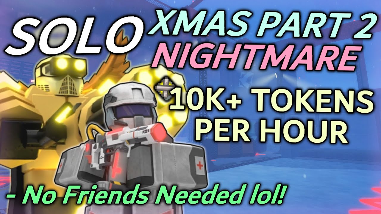 EASIEST WAY TO SOLO PART 2 XMAS NIGHTMARE | Tower Defense X