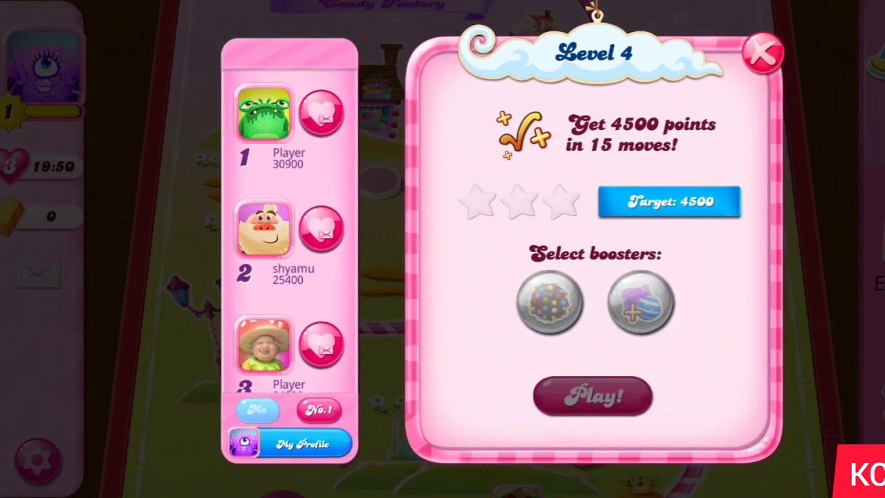 CANDY CRUSH SAGA LEVEL 4 (NEW VERSION)
