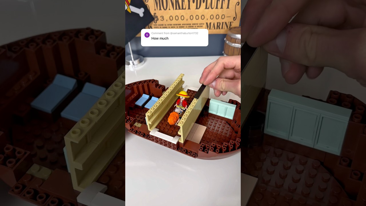 Thousand Sunny Unboxing Lego Set⛵️🏴&zwj;☠️ #onepiece #lego #luffy