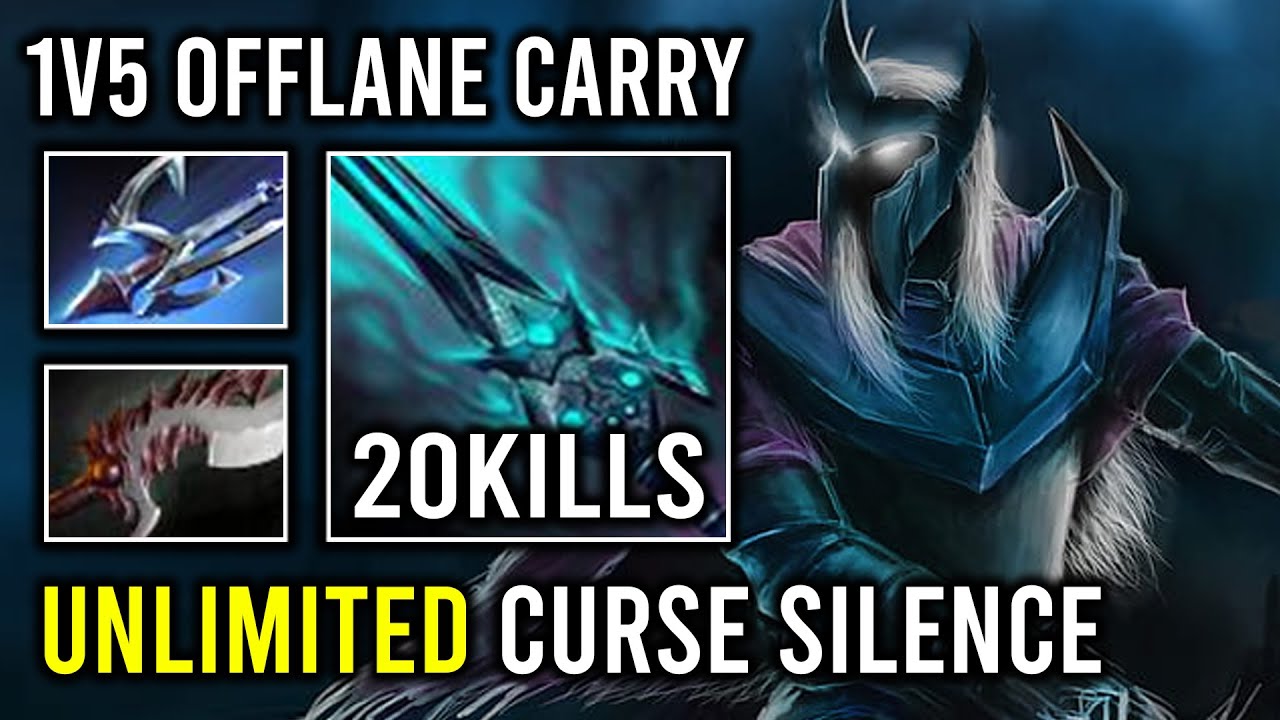 How to Play Abaddon as 1v5 Universal Carry with 100% Unlimited Curse Silence DPS Dota 2