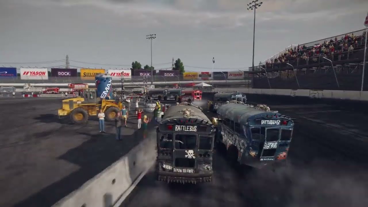 WRECKFEST | BUS BATTLE | OVAL RACEWAY CIRCUIT | BANGER RACING