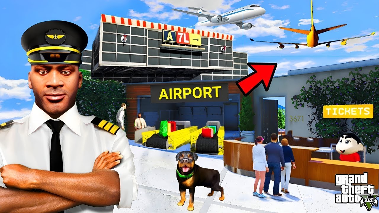ФРАНКЛИН ҮЙІН АЭРОПОРТҚА АЙНАЛДЫРДЫ (GTA V)