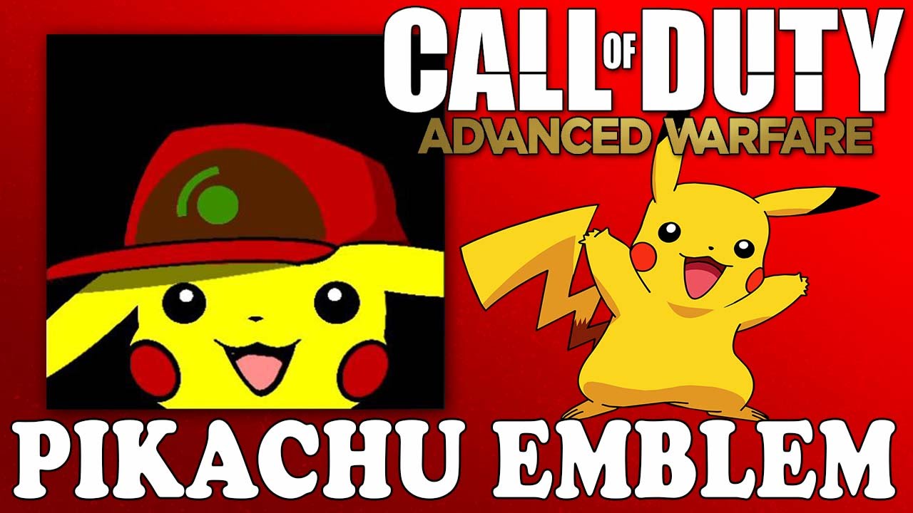 Pikachu Pokemon - COD Advanced Warfare Emblem Tutorial