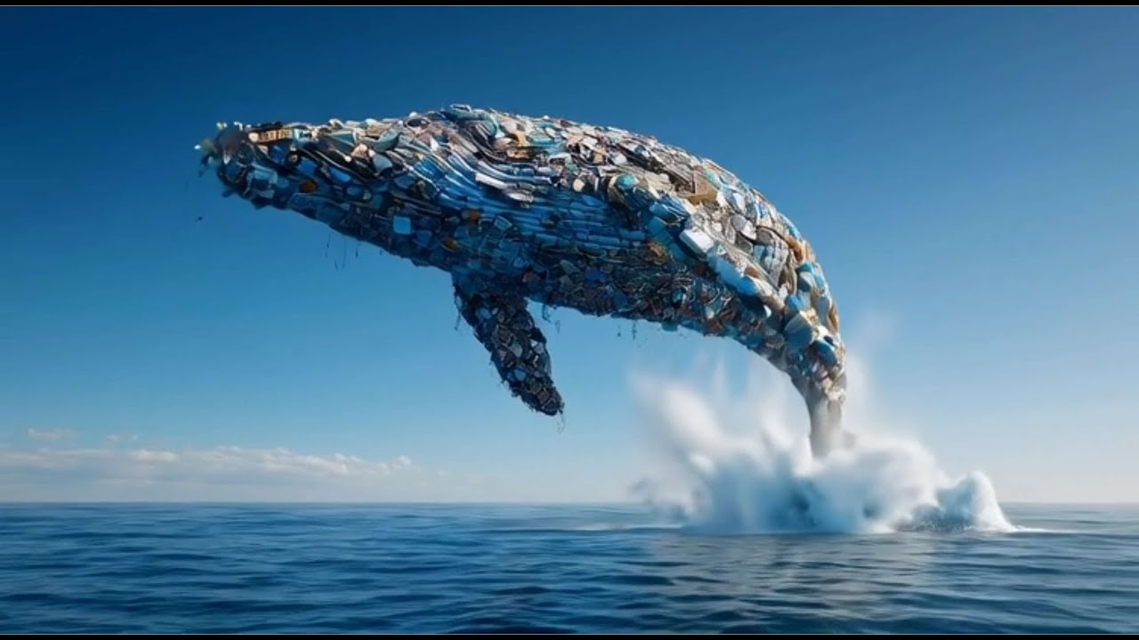 Dream Creatures Born from Ocean Trash  New AI Art --AI --8K