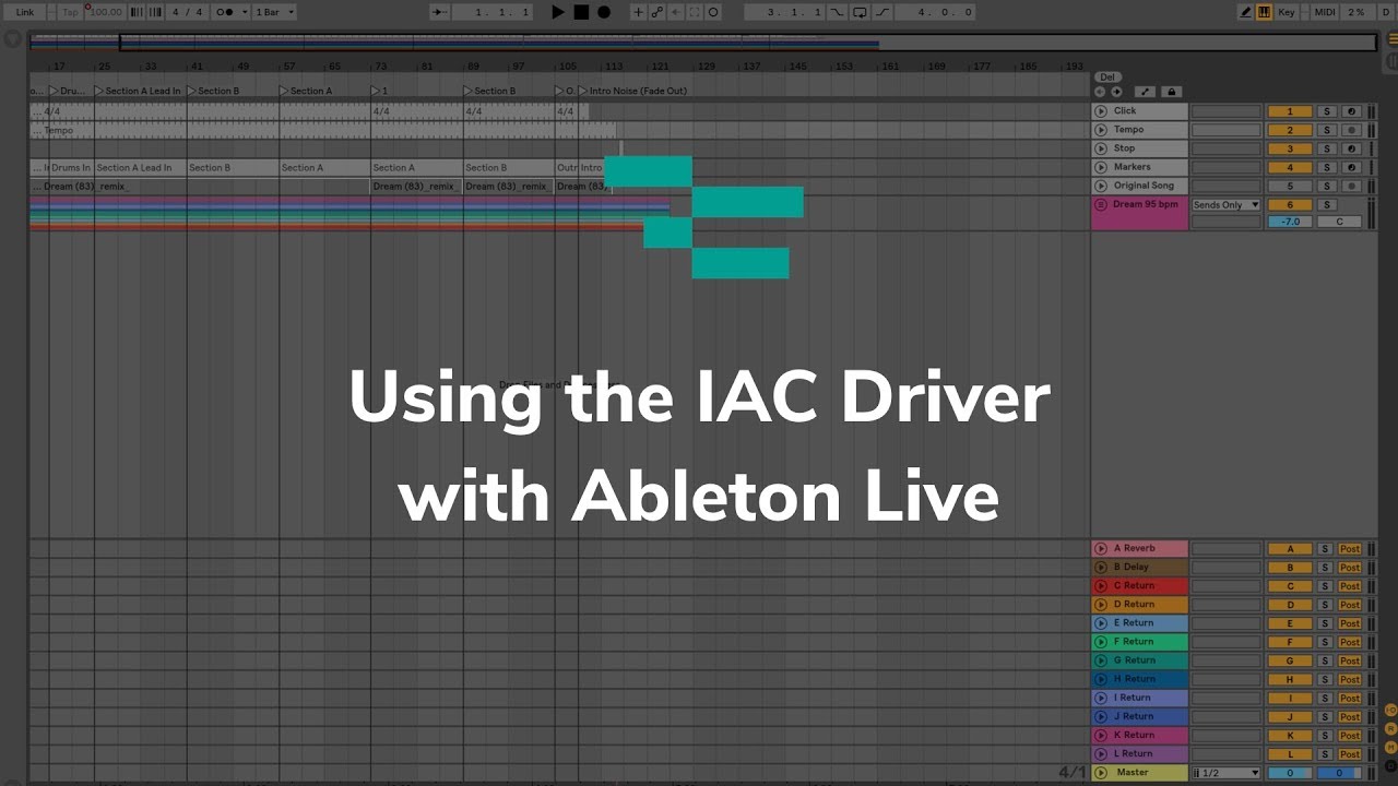 Using the IAC Driver with Ableton Live