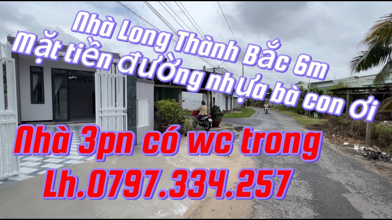 nh&agrave; Long Th&agrave;nh Bắc mặt tiền đường nhựa c&oacute; thể bu&ocirc;n b&aacute;n nho nhỏ 3pn lu&ocirc;n b&agrave; con ơi