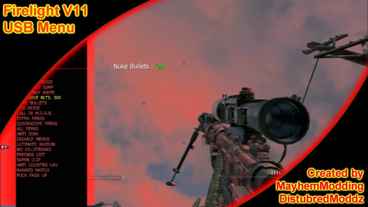 Mw2 CFG Menu [USB] Firelight V11 Dual MayhemModding | DisturbedModdz