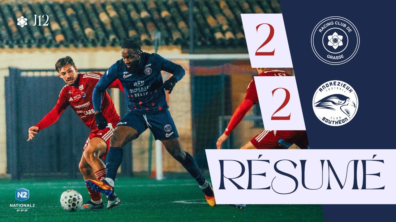R&eacute;sum&eacute; - RC GRASSE - ANDREZIEUX (2-2)