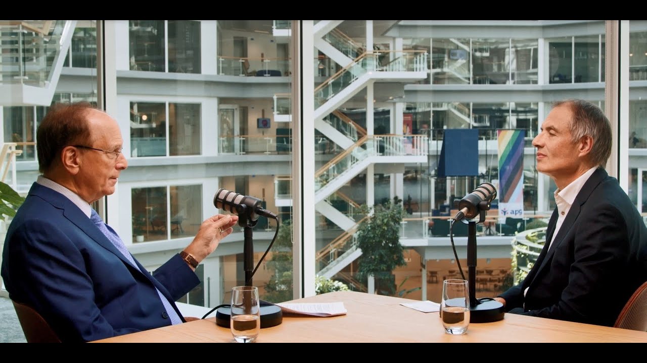 APG meaningful conversation Larry Fink and Ronald Wuijster
